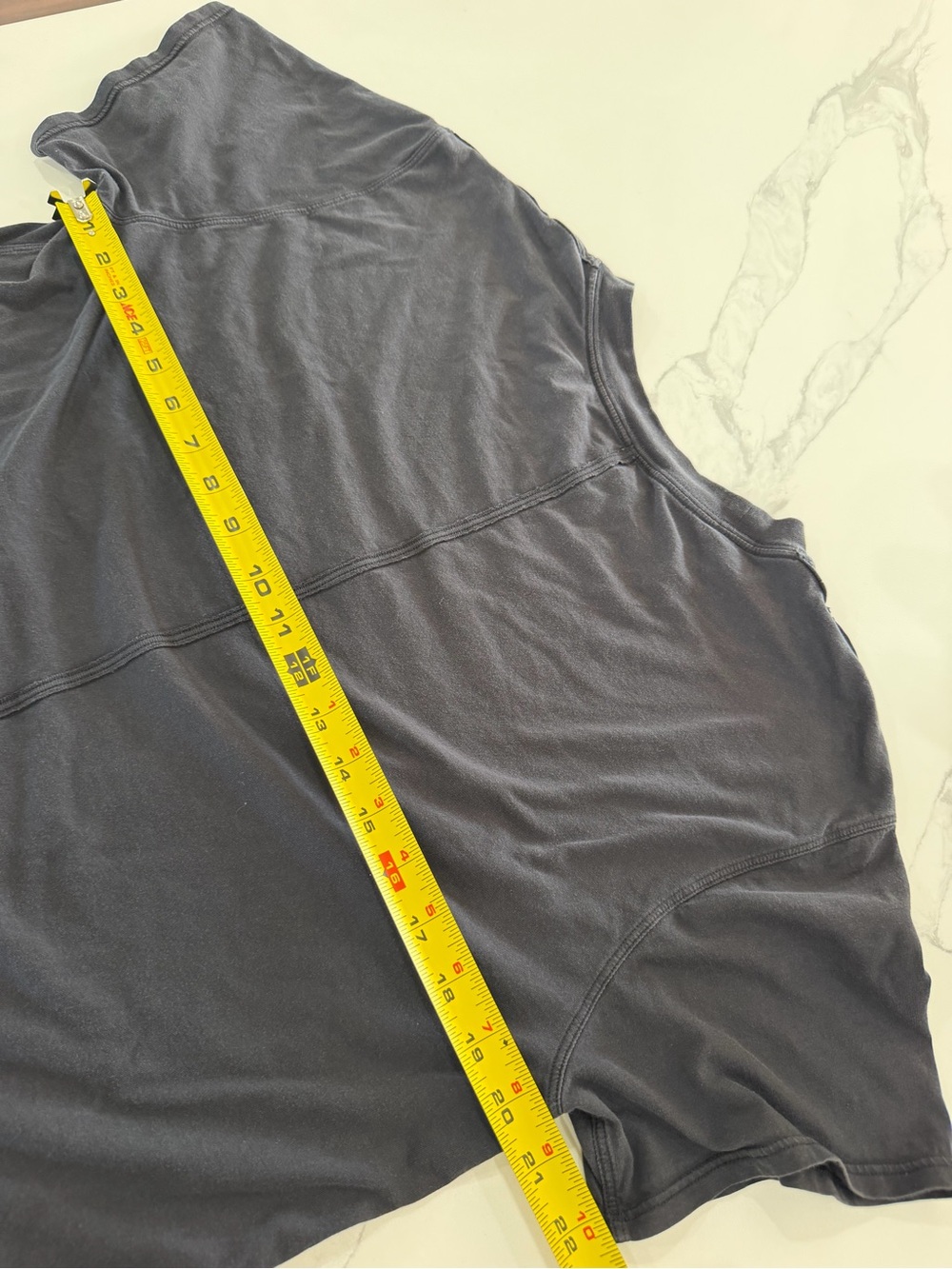 Lululemon Women's Classic-Fit Cotton Blend Workout T-Shirt Black Size 10/12 - Picture 5 of 5